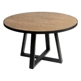 Mesa comedor redonda Nikky negra - Crisal Decoracion