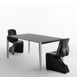 Mesa Tango Fisso Fija Negra - Horm
