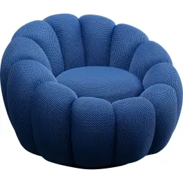 Sillón Giratorio Peppo Bloom Azul - Kare Design