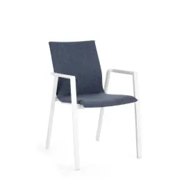 Silla Exterior Odeon Blanco / Azul - Bizzotto