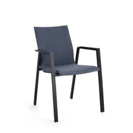 Silla Exterior Odeon Antracita / Azul - Bizzotto