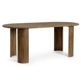 Mesa Comedor Ovalada Orlando 210x100 - Bizzotto