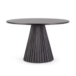 Mesa Comedor Redonda Orissa Negro Ø120 - Bizzotto