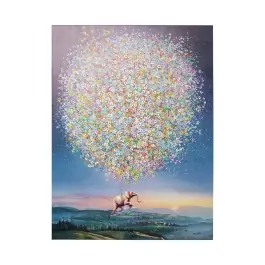 Cuadro lienzo Flying Elephant At Night 120x160cm - Kare Design