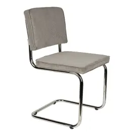 Silla Ridge Rib Cool Gris - Zuiver