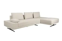 Sofá Shelly Blanco Roto Chaise Longue Derecho - Dutchbone