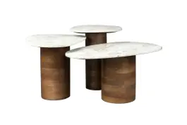 Mesa Auxiliar Suki (3 set) - Dutchbone