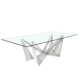 Mesa Comedor Rectangular Cristal - Angel Cerdá