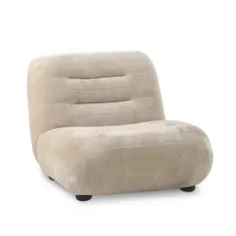 Sillón Wyatt Velours Beige - Dutchbone