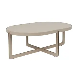 Mesa Centro Ovalada Beige - Zuiver