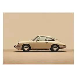 Cuadro Porsche Vintage Beige - Urban Cotton
