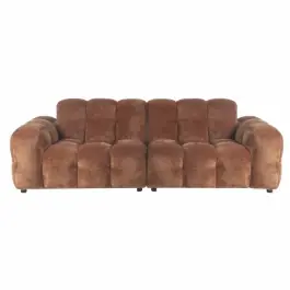 Sofá Hackman 3 Plazas Terciopelo Cognac - Dutchbone