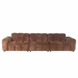 Sofá Hackman 4,5 Plazas Terciopelo Cognac - Dutchbone