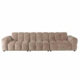 Sofá Hackman 4,5 Plazas Terciopelo Beige - Dutchbone