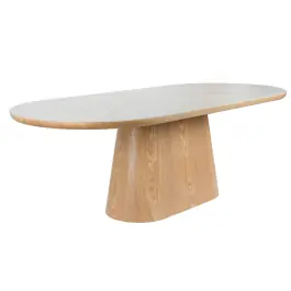 Mesa Comedor Almira Oval Roble 180cm - White Label Living