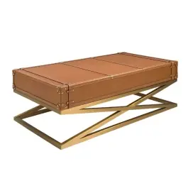 Mesa Centro Rectangular Piel - Angel Cerdá