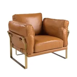 Sillón Piel Camel - Angel Cerdá