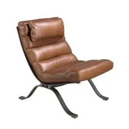 Sillón Piel Marrón Oscuro - Angel Cerdá