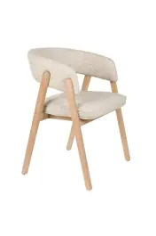 Silla Bright Beige con Reposabrazos - Zuiver