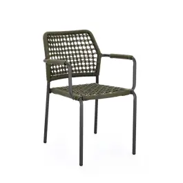 Silla Exterior Rajada Verde - Bizzotto