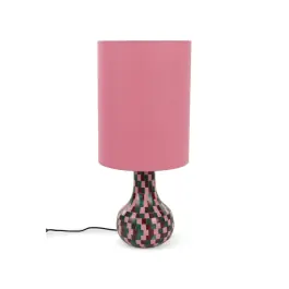 Lámpara de Mesa Rosa Cuadros - Bold Monkey