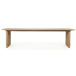 Mesa de comedor Jake marrón 300x100cm - Eleonora