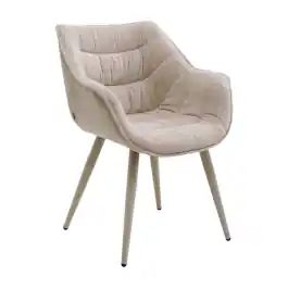 Silla con Reposabrazos Thelma Greige - Kare Design