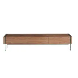 Mueble TV Nogal y Cristal - Angel Cerdá