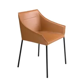 Silla de Comedor Polipiel Marrón - Angel Cerdá