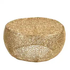 Mesa de Centro Coral Dorada - J-Line