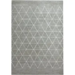 Alfombra Vegas Gris Rombos Blancos - Salgueiro
