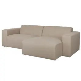 Sofá Milka 3 Plazas Cappuccino Derecho - Zuiver