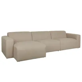 Sofá Milka 4,5 Plazas Cappuccino Izquierdo - Zuiver