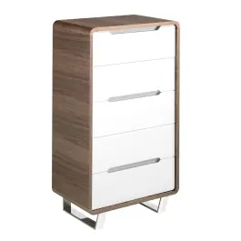 Cajonera Madera Blanca y Nogal - Angel Cerdá