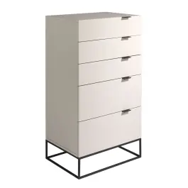 Cajonera Madera Gris y Acero - Angel Cerdá