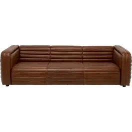 Sofa Aurelio piel marrón - Kare Design