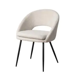 Silla Crema Tejido Metal - Ixia