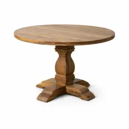 Mesa Comedor Redonda Madera Mango 120cm - Ixia