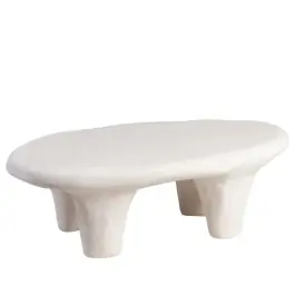 Mesa Centro Blanca Poliresina - Ixia