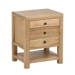 Mesita Noche Madera Mindi 45cm - Ixia