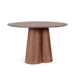 Mesa de Comedor Redonda Nassor Marrón - Bizzotto