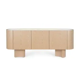 Aparador Otilia 3 Puertas Roble - Bizzotto