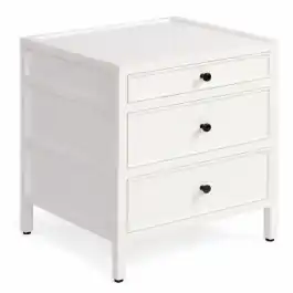 Mesita Noche Mario Blanca - Crisal Decoracion