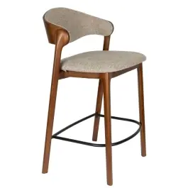 Taburete Cocina Babington Nogal - White Label Living
