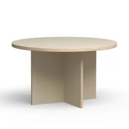 Mesa Comedor Redonda Crema - HKLiving
