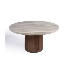 Mesa comedor Mateo mármol gris - Crisal Decoracion