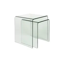 Mesa Auxiliar Vetro Set/2 Transparente - Dutchbone