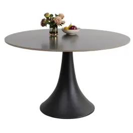 Mesa Grande Possibilita negro redonda - Kare Design