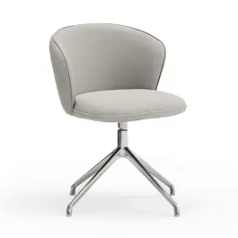 Silla Oficina Add Gris Claro Pata Cromada - Teulat