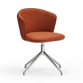 Silla Oficina Add Terracota Pata Cromada - Teulat